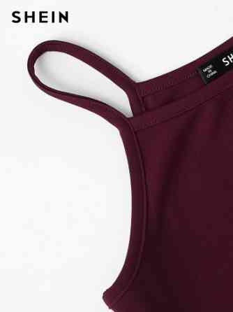 Жіноча коротка майка Shein XS бордовий Київ