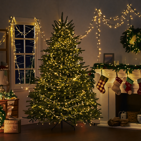 Гірлянда Нитка вулична 30 (м) 300 LED чорний провід Жовтий CF300L30MBY Коломыя