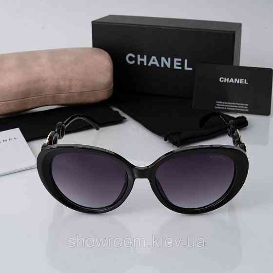Стильні ; жіночі сонцезахисні окуляри CH (0524) чорні Київ