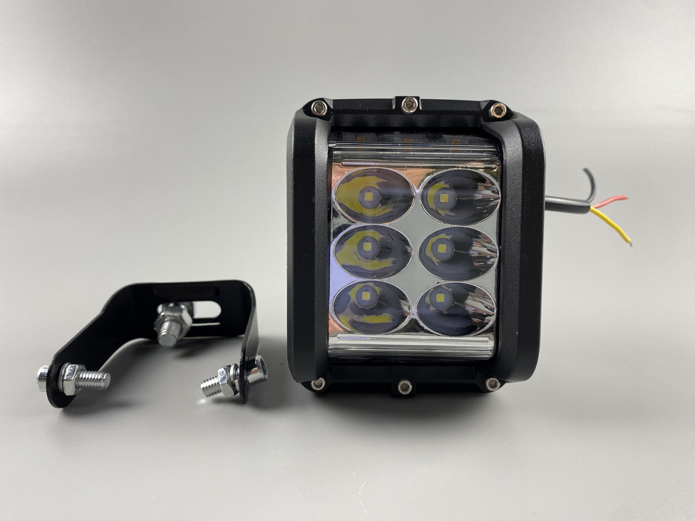 Автомобільна фара дальнього світла жовтий + білий, фара LED прямокутна 60W світлодіодна Мукачево - фото 5