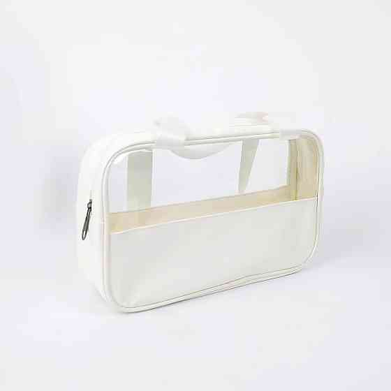 Косметичка органайзер женская, для ванной комнаты водонепроницаемая, белая Каменец-Подольский