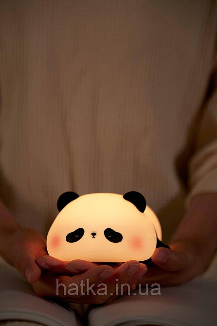 Силіконовий бездротовий нічник "Панда лежача" Київ - фото 7