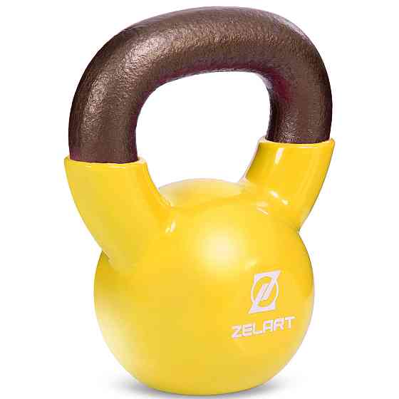 Гиря чавунна 4 кг з вініловим покриттям Zelart-5161-4 Київ