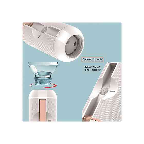 Портативне біде підмивач душ-спрей LUOOV Compact Bidet Sprayer 500 мл перезаряджуване ручне біле ABS силікон для подорожей Київ
