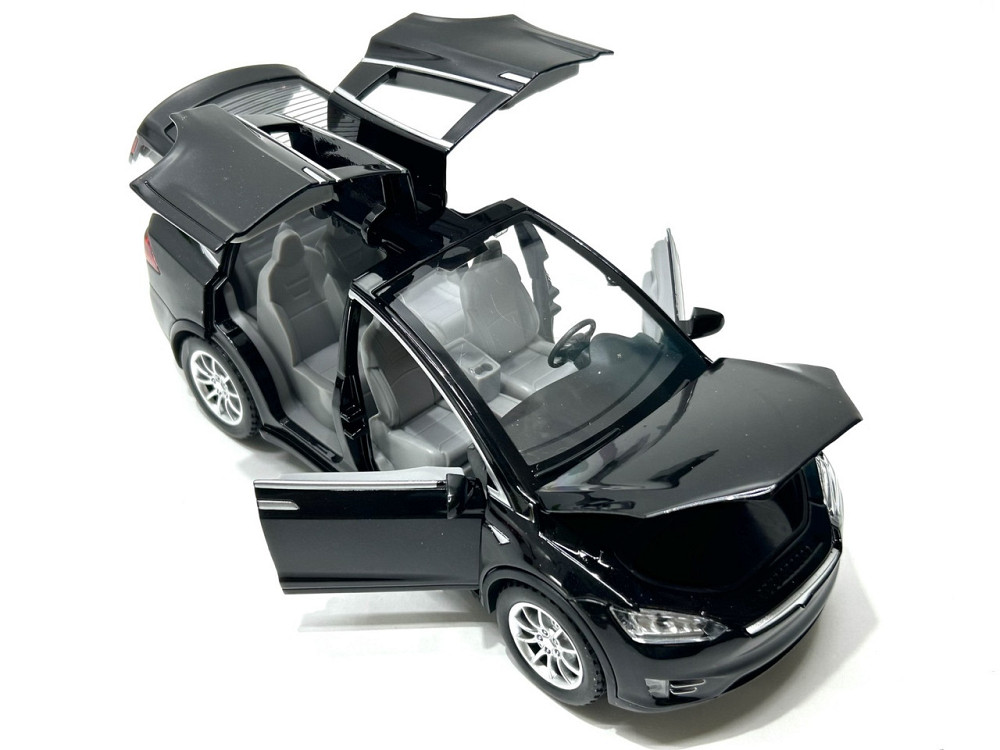 Машина Автосвіт Tesla Model X інерційна відчиняються двері капот багажник 20см Чорна (AP-1722) Чернигов - изображение 6
