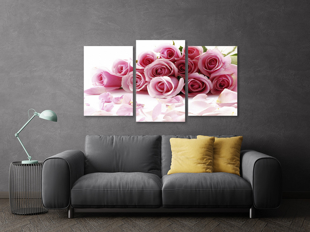 Модульная картина в гостиную / спальню Букет Троянд Art-590_3 70x130 см Киев - изображение 3