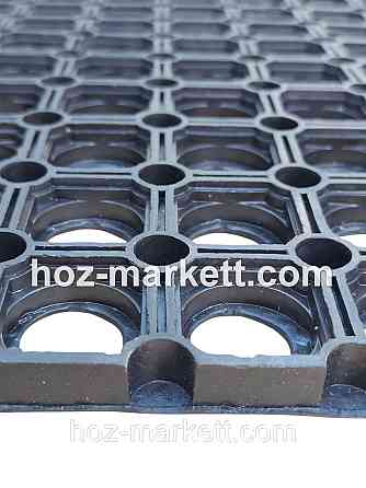 Коврик 100 см х 50 см х 1.5 см резиновый грязезащитный ячеистый сота Харьков