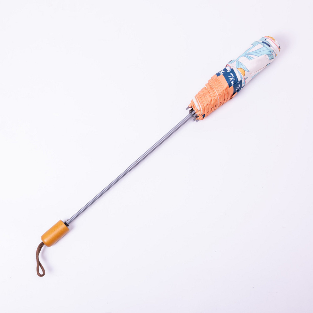 Парасолька механічна елегантна з принтом міцна надійна з поліестеру діаметр 99 см Помаранчевий HP-23-15O Коломыя - изображение 5