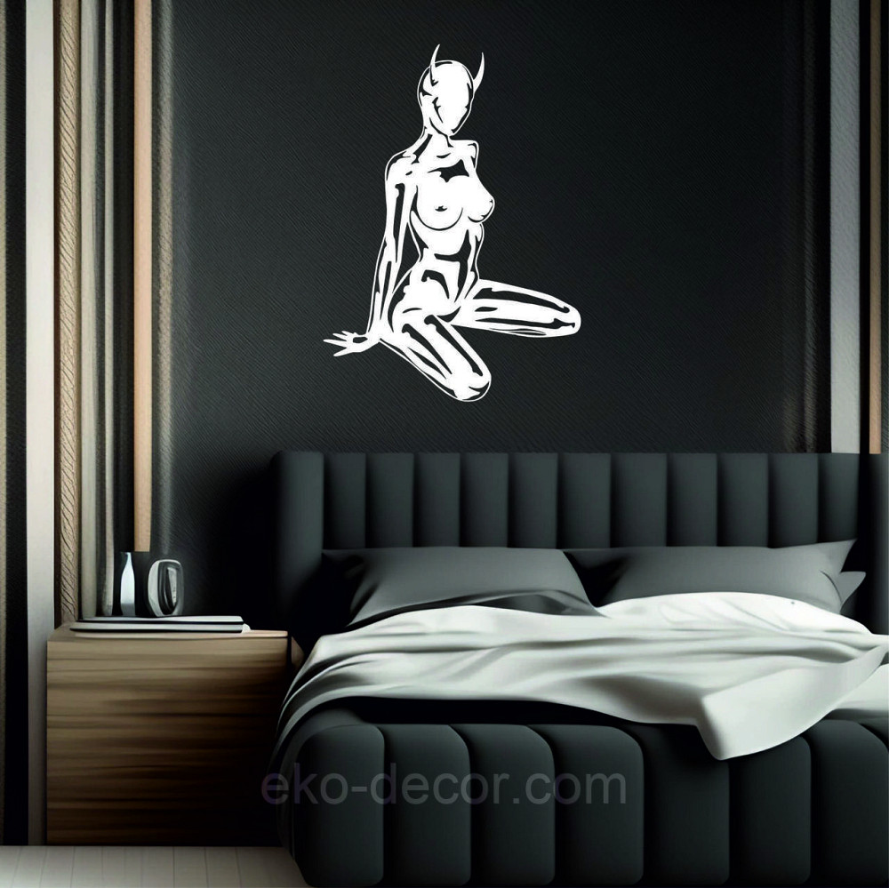 Декоративное настенное Панно «Девушка», Декор на стену 90*64 см, Белый Киев - изображение 5