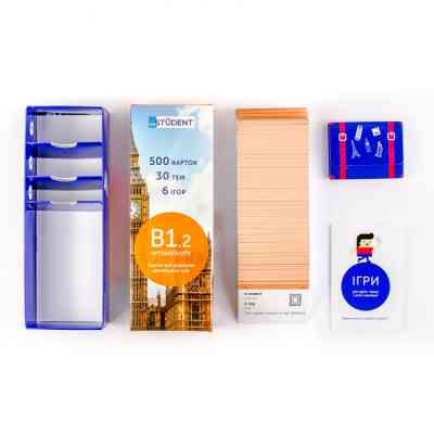 Обучающий набор English Student Карточки для изучения английского языка Student Intermediate B1.2, украинский (39122600) Винница