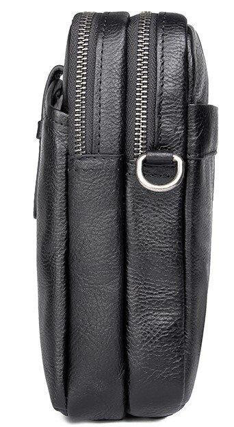 Сумка мужская кожаная флотар Vintage 14969 Черная Киев - изображение 5