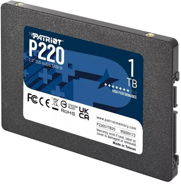 Накопичувач SSD 1TB Patriot P220 2.5