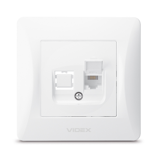 BINERA білий Розетка внутрішня 1-а CAT3 телефонна Videx Житомир - изображение 1