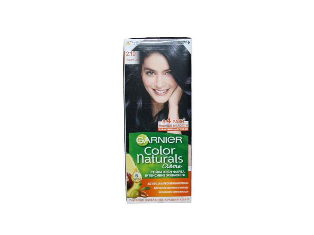 Крем-фарба стійка Чорний опал Color Naturals (тон 2.10) ТМ GARNIER Київ - фото 1