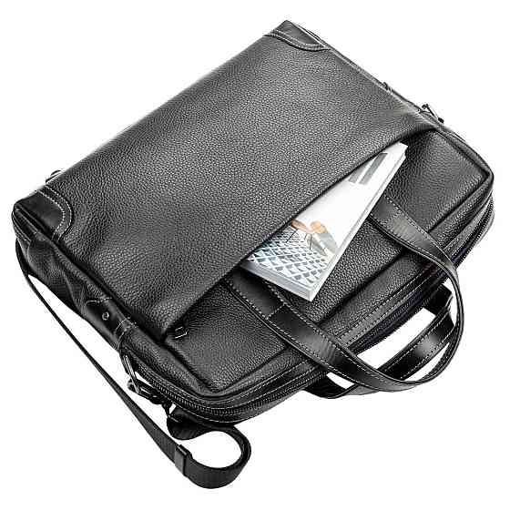 Сумка для ноутбука SHVIGEL 11110 кожаная Черная Киев