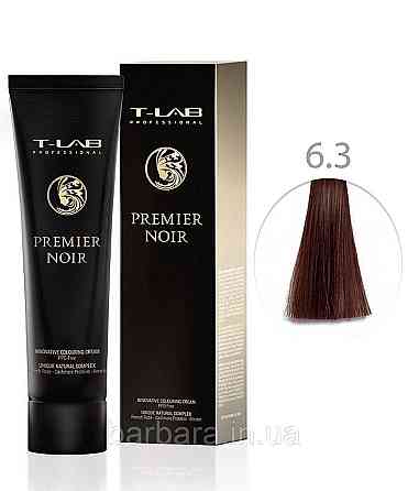 Крем-краска для волос T-LAB Professional Premier Noir Colouring Cream 6.3 темный блонд золотистый Киев