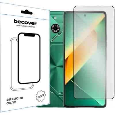 Стекло защитное BeCover Tecno POVA 6 Neo (LI6) 6.78" Black (711581) Винница