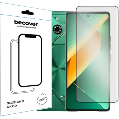 Стекло защитное BeCover Tecno POVA 6 Neo (LI6) 6.78" Black (711581) Винница - изображение 1