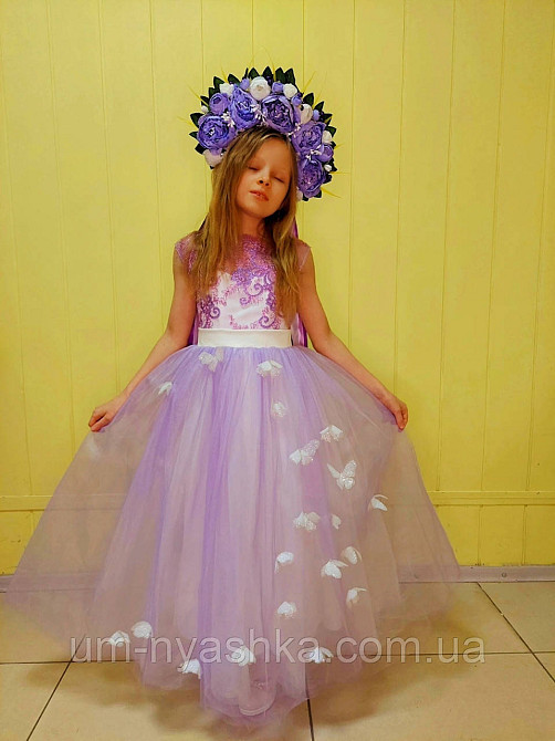 Длинное нарядное платье с бабочками Кривой Рог - изображение 6