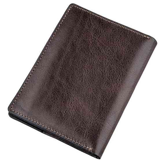 Обкладинка для автодокументів м'яка шкіра GRANDE PELLE 11191 Коричнева Київ