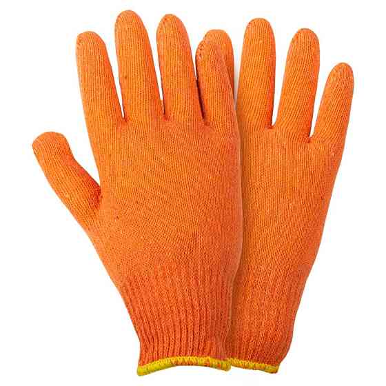 Grad Перчатки трикотажные без точечного ПВХ покрытия р10 Лайт (оранжевые) КРАТНО 12 парам GRAD Киев