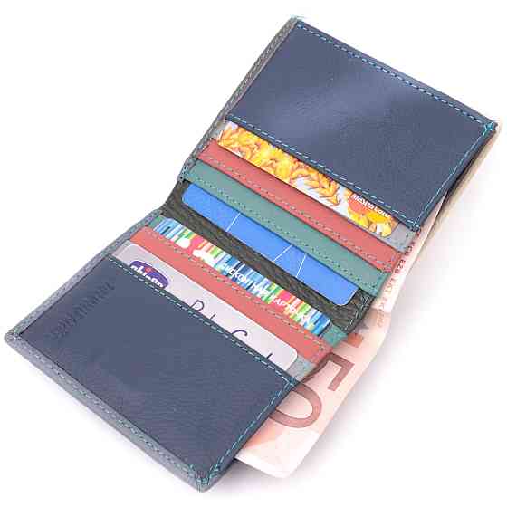 Кошелек женский с оригинальной монетницей из натуральной кожи ST Leather 19507 Разноцветный Киев