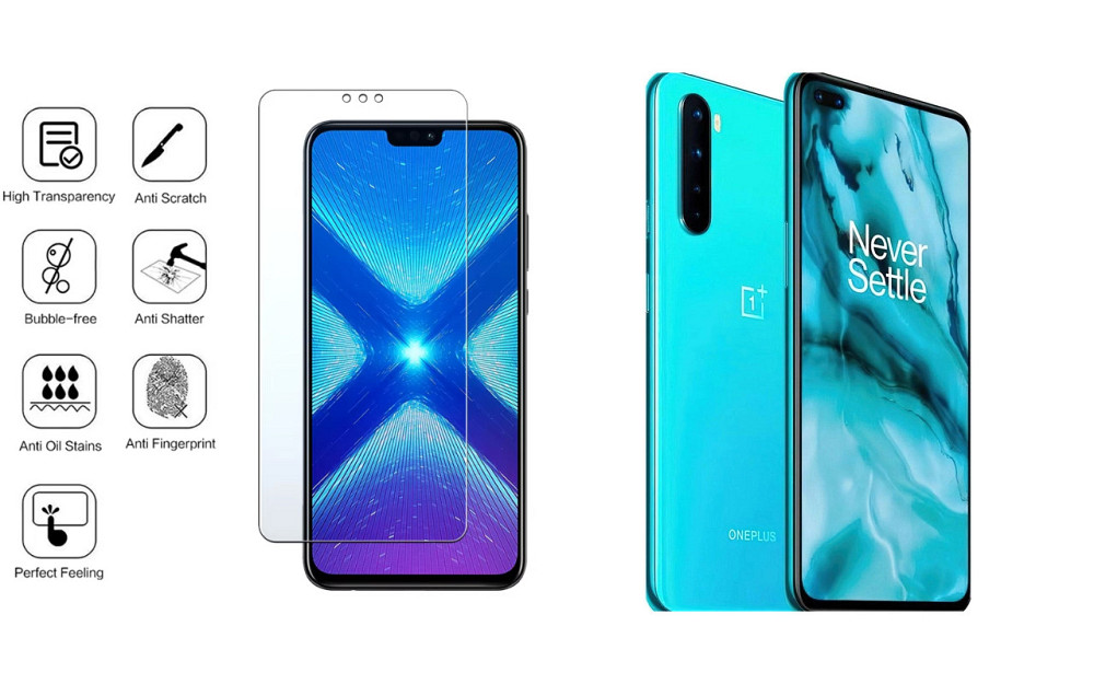 Захисне скло NeoGlass для OnePlus Nord – надпрозоре та стійке Київ - фото 4