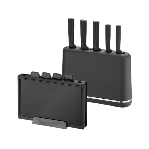 Набір ножів 10 предметів:(5шт + підставка + обробні дошки) MR-1412-BLACK Maestro Житомир - изображение 4