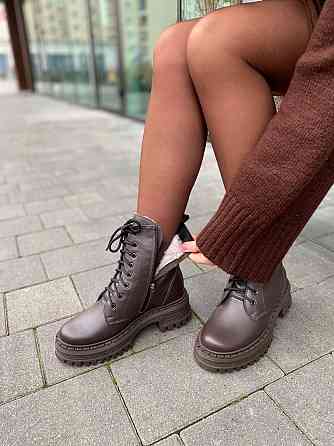 Черевики жіночі EDAN 78/1 шоколадні (зима, шкіра натуральна) (6150) Коломия