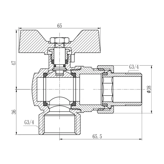 Кран кульовий "Американка" Thermo Alliance Forte 3/4" кутовий SF221W20 Київ