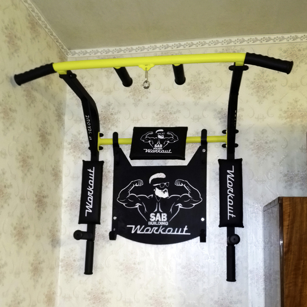 Турник брусья 4 в 1 (3 в 1) Workout домашний разборный настенный (на стену) с рамкой в комплекте С Харьков - изображение 7