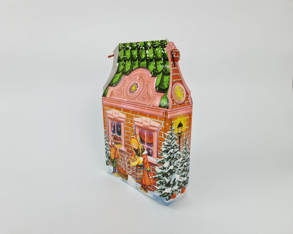 Праздничная упаковка  для новогодних подарков  (700грм) №239с 