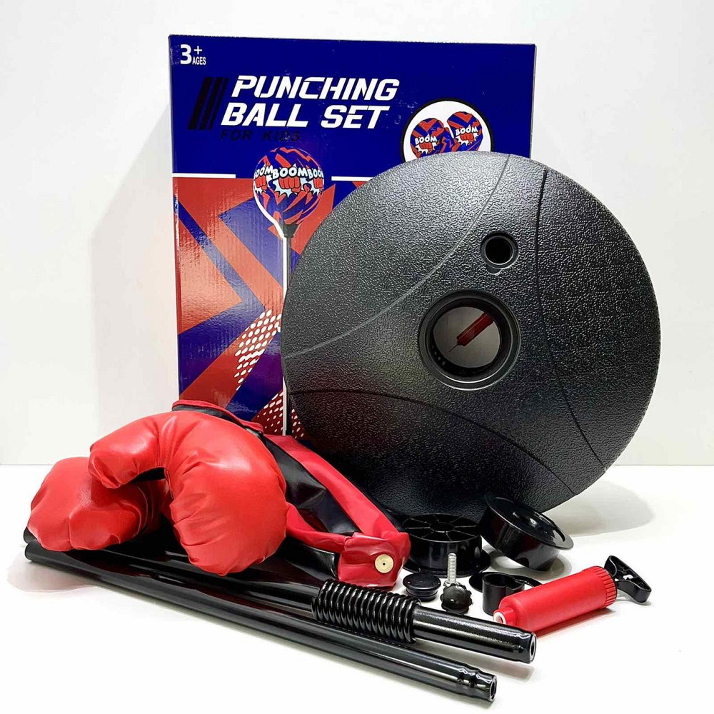 Дитячий набір на стійці, рукавички 118см Чорно-червоний (MR 1254-1) Чернігів - фото 3