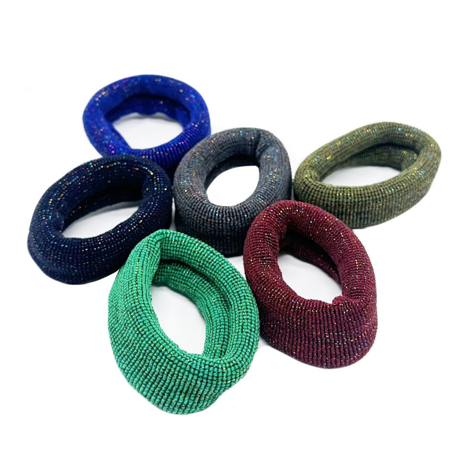 Набір резинок для волосся 0307-974-3 різнокольорові, 6 штук в упаковці Вінниця - фото 1