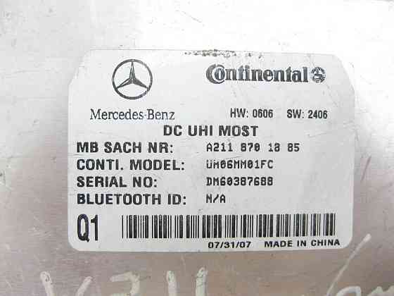 Mercedes-Benz  A2118701885 Блок керування Bluetooth Одеса