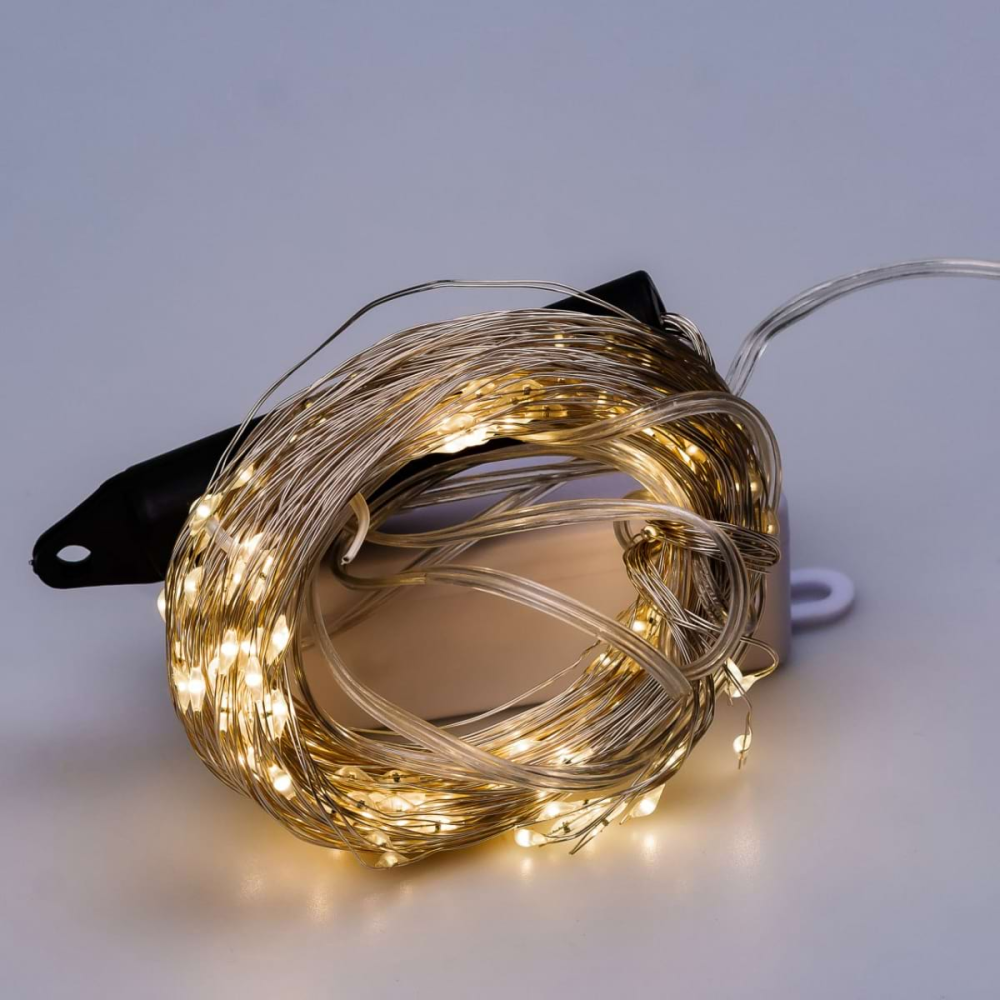 Гірлянда "Конський хвіст" 2 м, 200 жовтих LED лампочек Київ - фото 4