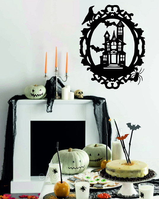 Декоративне настінне Панно «Замок», Декор на стіну 110*86 см, Чорний Київ - фото 6