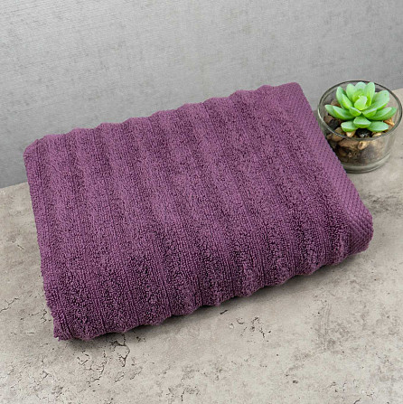 Рушник махровий для обличчя та рук GM Textile 40x70см Преміум якості Зеро Твіст 550г/м2 (Темно-Бузко Суми - фото 1