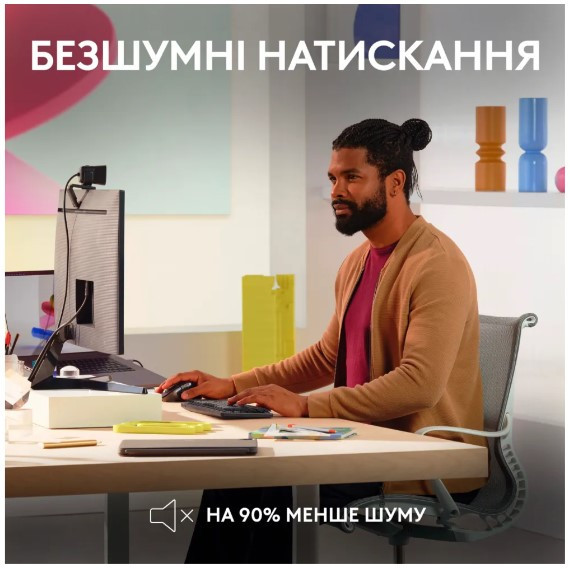 Миша Logitech MX Master 3S For Mac Performance Wireless Pale Grey (910-006572) (6836231) Киев - изображение 3