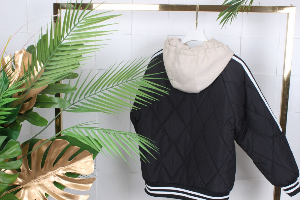 Бомбер черный для мальчика подростка 175-180 Николаев - изображение 3