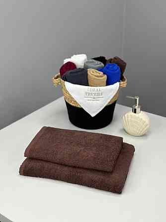 Рушник однотонний Ideal Textile 70х140 см 400 г/м2 шоколадний (56860928) Чернівці