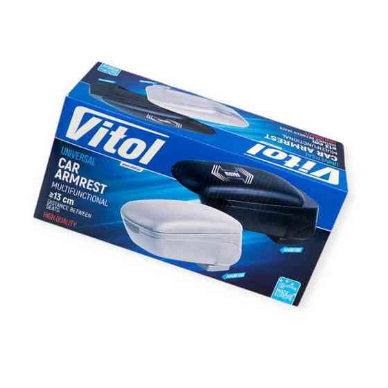 Підлокітник - універсальний пластик/шкірзам зсувний сірий Мукачево