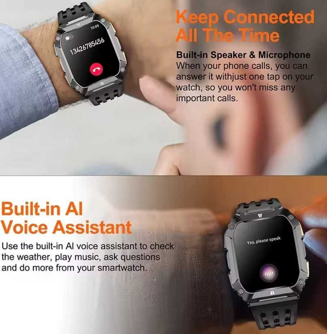 Смартгодинник: G68 PRO. NFC. 3D-меню. 1000mAh. LED-ліхтарик. Київ - фото 7