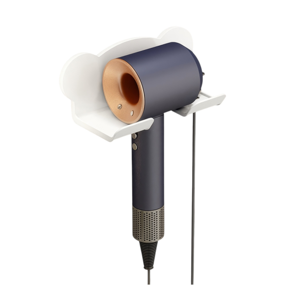 Настенный держатель для фена из пластика, аксессуар для ванной комнаты, 18,8×8,2×8 см, белый цвет Каменец-Подольский