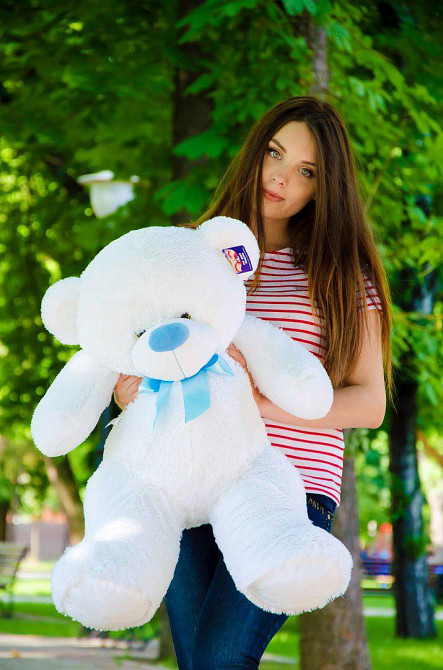 Мягкая игрушка Подарок плюшевый мишка, Плюшевый медведь Бойд 100 см Белый Тернополь - изображение 3