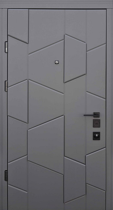 Входные металлические металлические Страж Matrix 850х2040 мм мусонное дерево софтач/софт милк Правые Киев - изображение 1