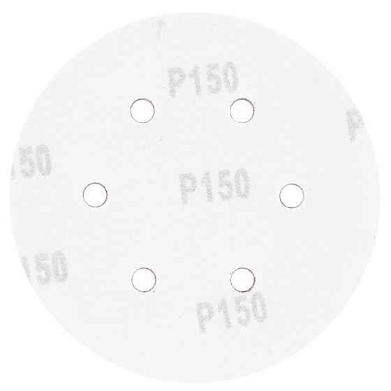 Шлифовальный круг 6 отверстий Ø150мм P150 (10шт) SIGMA (9122281) Ровно