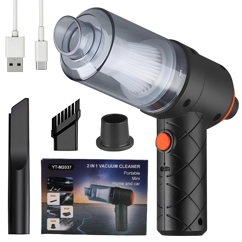 Автомобільний пилосос 2в1,120Вт,YT-M2037 SBR Київ - фото 1