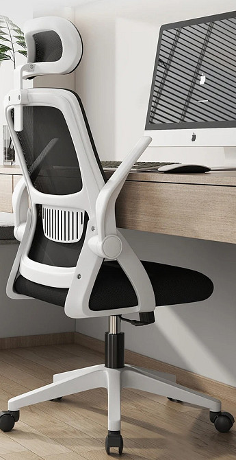 Кресло офисное Diego ErgoFlex сетка бело-черное Киев - изображение 3