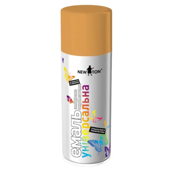 Емаль універсальна 400мл 1036 темне золото аерозоль NEW TON Житомир - изображение 1